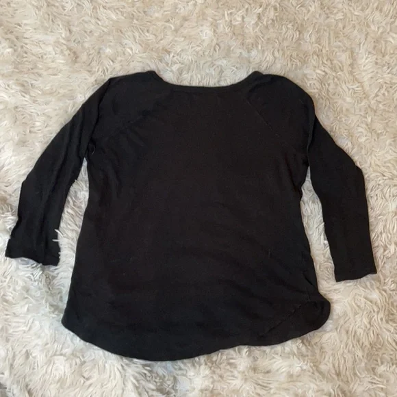 Abercrombie & Fitch Black 3/4 Sleeve - Size Small - Picture 6 of 8